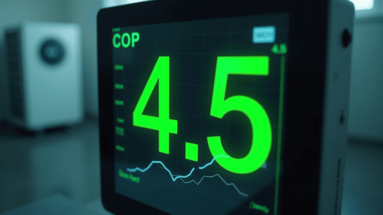 Illustration article : COP pompe à chaleur : comprendre le coefficient de performance